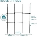 Batang penyimpanan lemari pakaian hitam tiga bagian yang dapat diperpanjang